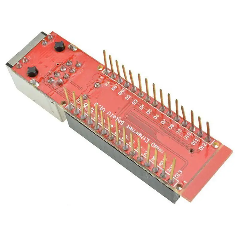 HOT-ENC28J60 Ethernet щит для Arduino Nano 3,0 RJ45 Модуль веб-сервера