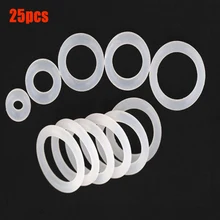 

25pcs Silicon Rubber O-ring Sealing ID M3 ~ 15mm White Heat Resistance O Ring Seals Gaskets Food Grade Seals no poison