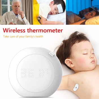 

Wireless Thermometer LED Display Smart Temperature Sticker Sensor Baby Non-contact Body Fever Thermometer Househeld Health Care