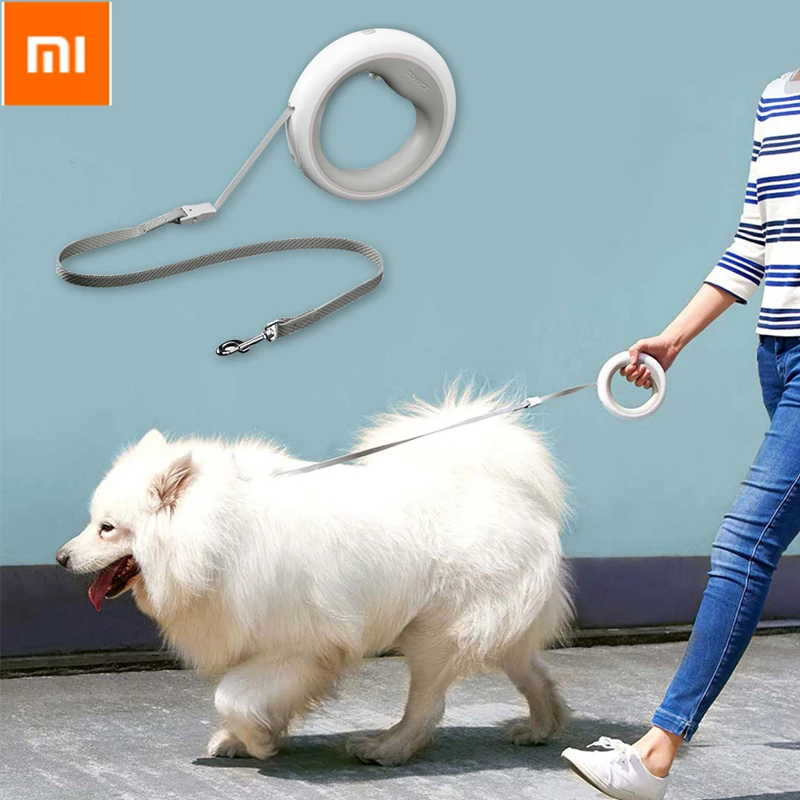 

Original Xiaomi Pet Leash Controller UFO 2.6M Automatic Retractable Traction Rope Dog Walking Running Leash With LED Light