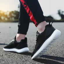 

New Men Casual Shoes Mesh Breathable Fashion Sneakers Man Loafers Lace-up Casual Sheos Plus Size 48 Male Shoes High Quality