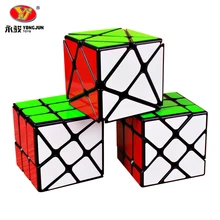 Yongjun Axis Магическая Скорость Куб YJ колесо головоломка наклейка "Кубики" Профессиональный Фишер cubo magico Развивающие игрушки для детей 3x3x3