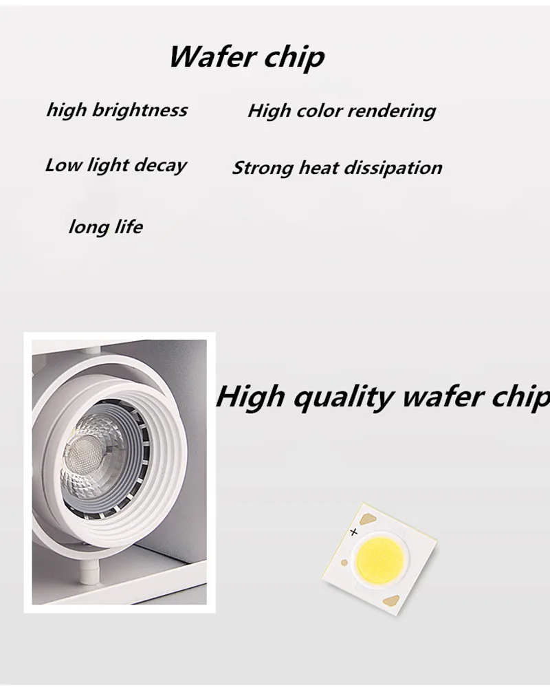 1 шт. белый черный Высокое качество поверхностного монтажа Регулировка светодиодный COB затемнения светильники ac85-265V 10 Вт 15 Вт Светодиодный точечный потолочный светильник