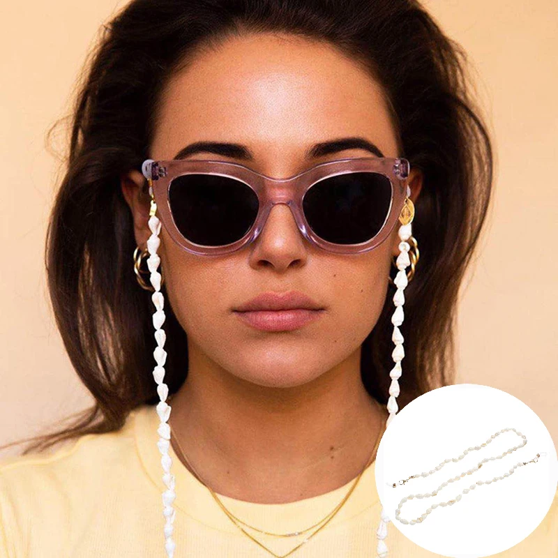 

Fashion Conch Shell Reading Glasses Chain Sunglasses Eyewears Cord Holder Neck Strap Rope Necklace Eyeglass String Lanyard