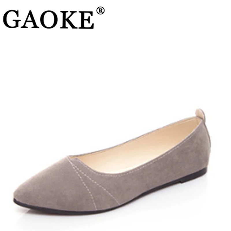 

New 2019 New Spring Shoes Women Flats Top Quality Flat Shoes European Style Loafers Round Toe Casual Shoes Plus Size 35-41