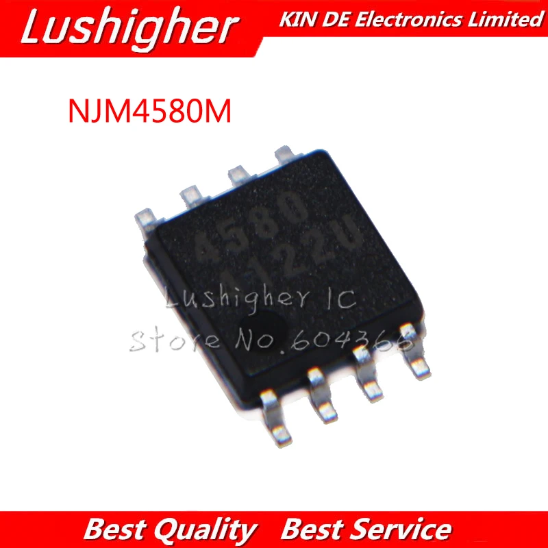 

100 шт. NJM4580M SOP8 NJM4580 SOP 4580M SMD SOP8