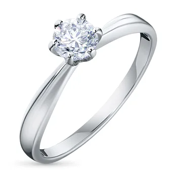 

White gold ring with a diamond e0901kts04200764