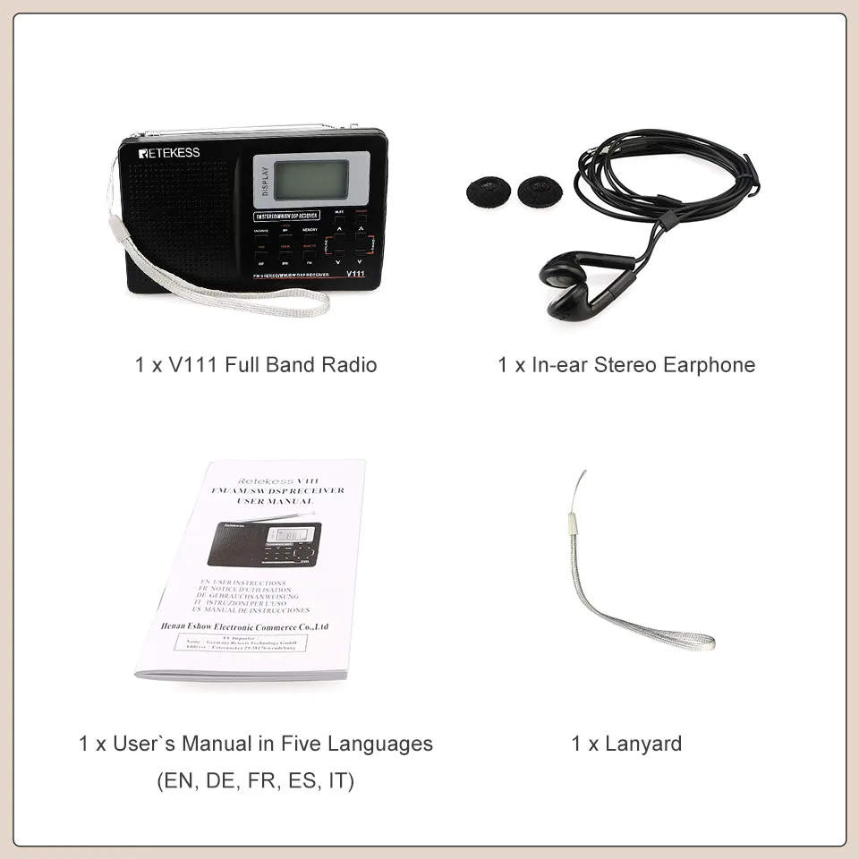 F9201, FM Estéreo, MW, SW, DSP, Receptor