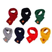 Winter Kids Scarves Warm Baby Boys Girls Scarf Solid Soft Scarf Collar Children Stretch Neck Ring