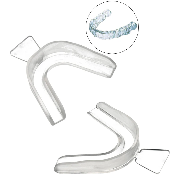 1 Pz/2 Pz Vassoi Per Denti Trasparenti Per Sbiancamento Dei Denti Vassoio Dentale In Silicone Bocca Vassoi Per Sbiancamento Dei Denti Paradenti Strume