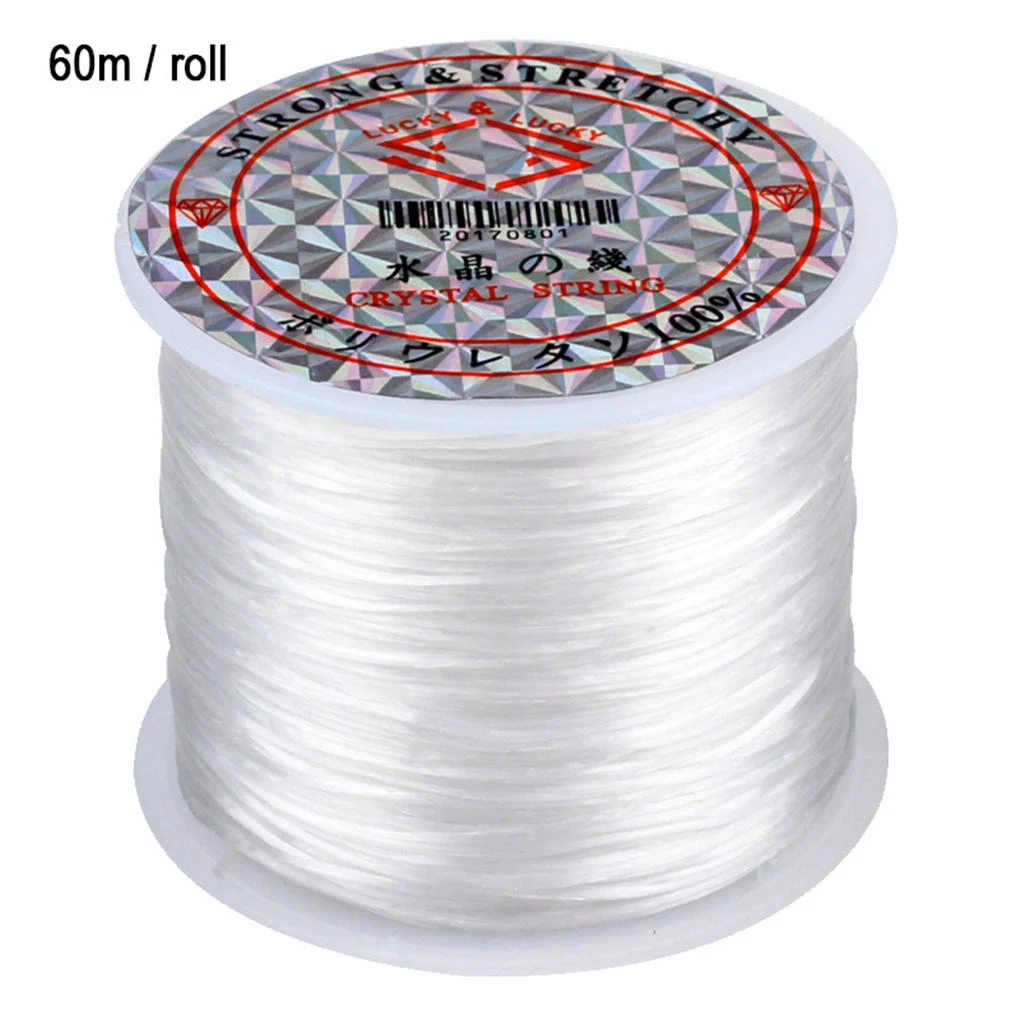 

60m/roll Beading Thread Jewelry Making Elastic Beading Cord DIY Thread for Wristband Bracelet Necklace Anklet