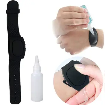 

1pc Hydroalcoholic Gel Wristbands Hand Sanitizer Soap Gel Dispenser Easy Clean Reusable Soft Disinfectant Gel Bracelet Dispenser