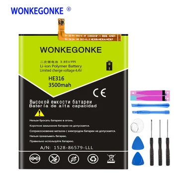 

WONKEGONKE HE316 Li-ion Battery For Nokia 6 Nokia6 N6 TA-1000 TA-1003 TA-1021 TA-1025 TA-1033 TA-1039 Batteries Bateria