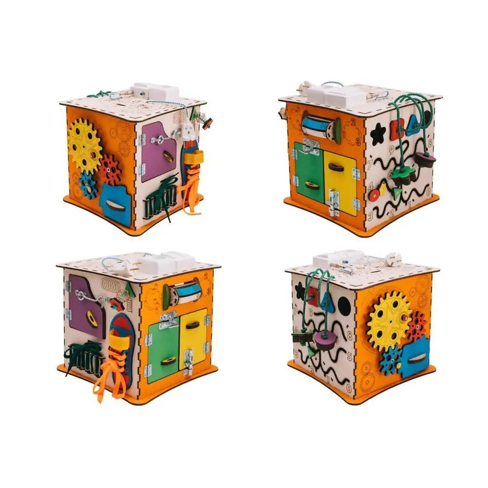 Развивающий куб Бизиборд с электрикой ЭLen Toys, ЭК-019