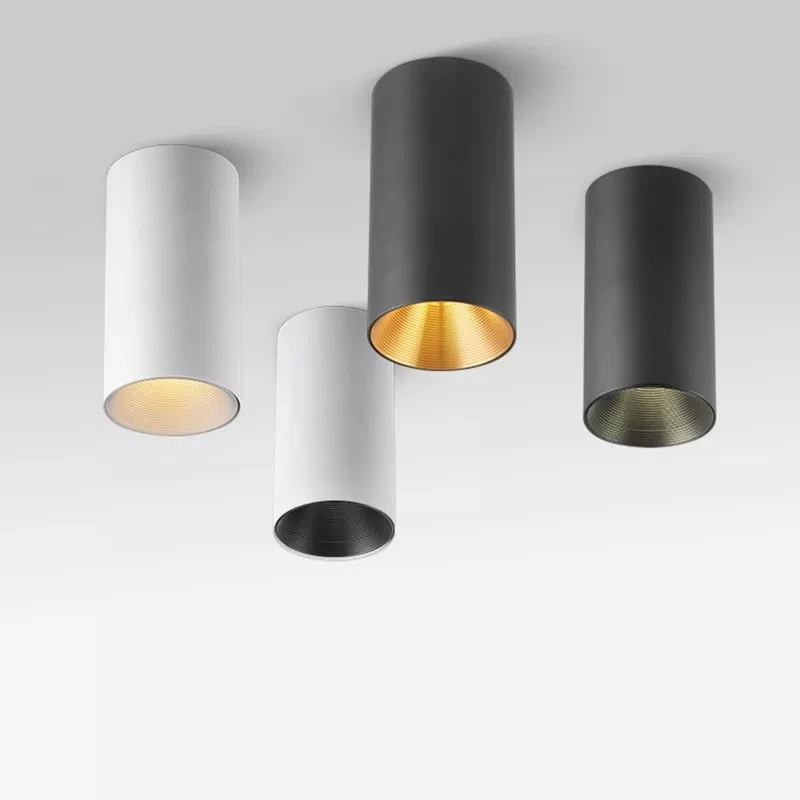 표면 장착 LED 천장 조명, 다운 라이트, 원통형, COB, 골드, 7W, 10W, 15W, 18W 표면 장착 LED 천장 조명, 다운 라이트, 원통형, COB, 골드, 7W, 10W, 15W, 18W