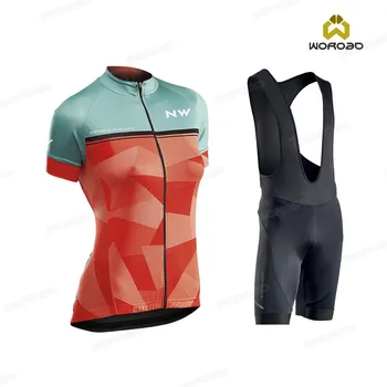 

Cycling Kit Women Summer Jersey Set Northwave Bicycle Shirts Breathable Short Sleeve Uniform Road Bike Clothes Maillot Ciclismo