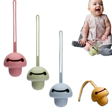 Boîte de rangement de sucette en Silicone de qualité alimentaire, 1 pièce, nourriture pour bébé, visage souriant, boîte de rangement de sucette multicolore pour enfant, facile à transporter santé 