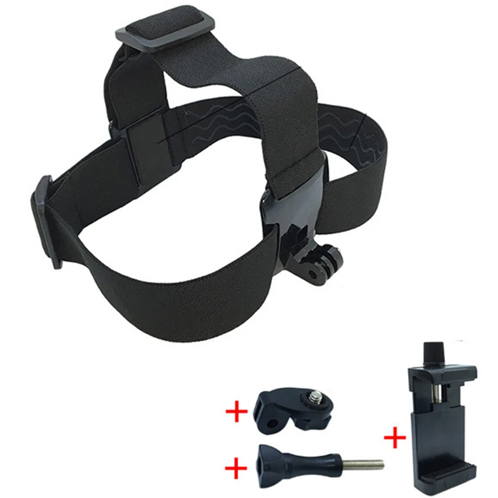 Universal Cell Phone Head Mount Belts Adjustable Phone Clip Holder Head Strap Belt for Smartphone Outdoor Sports