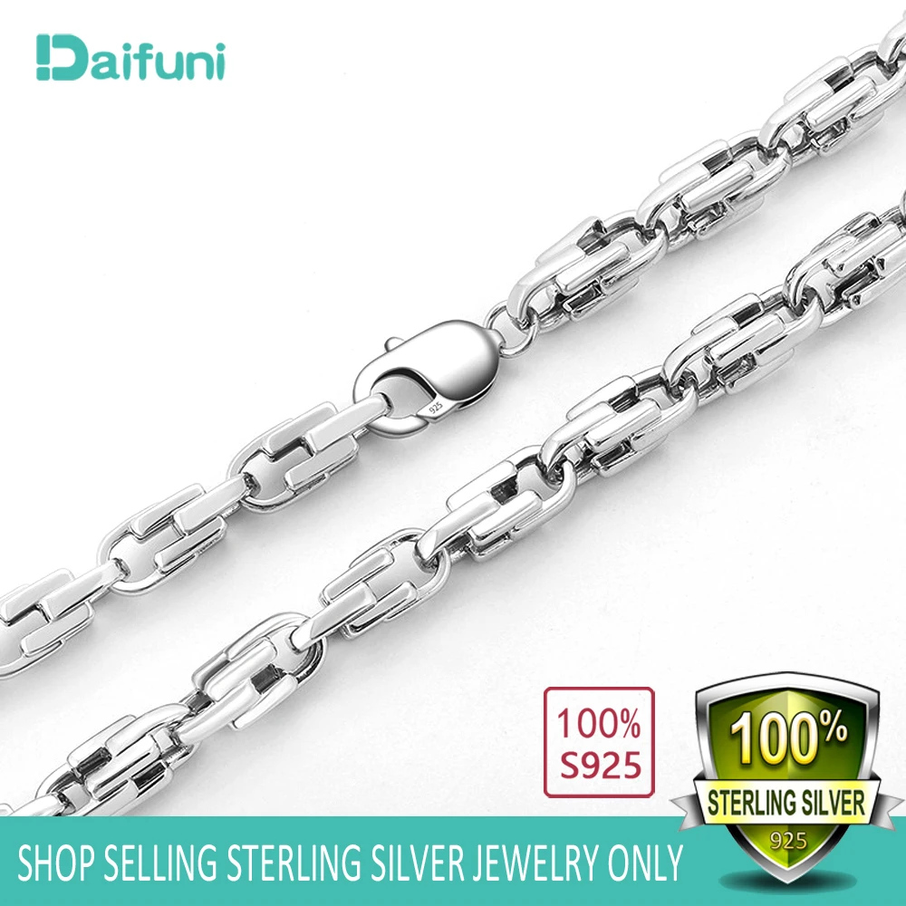 Cuban Silver Chain Necklaces Men 