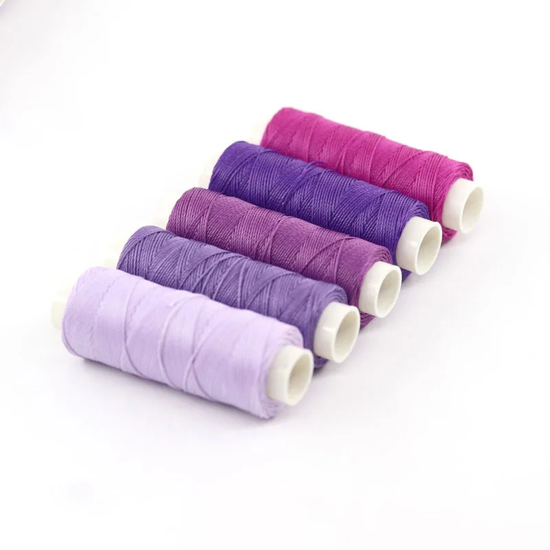 50m/roll Colorful Round Waxed Thread 0.65mm Width for DIY Leathercraft Tool Stitching Thread Shoes Handbag Luggage Accessories