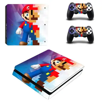 

Game Super Mario PS4 Slim Skin Sticker Decal for Sony PlayStation 4 Console and Controller PS4 Slim Skin Sticker
