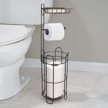 

Feng Yue Creative Cross Border Vertical Type Waterproof Toilet Paper Holder Circle Toilet Roll Stand American Iron Art Paper Tow