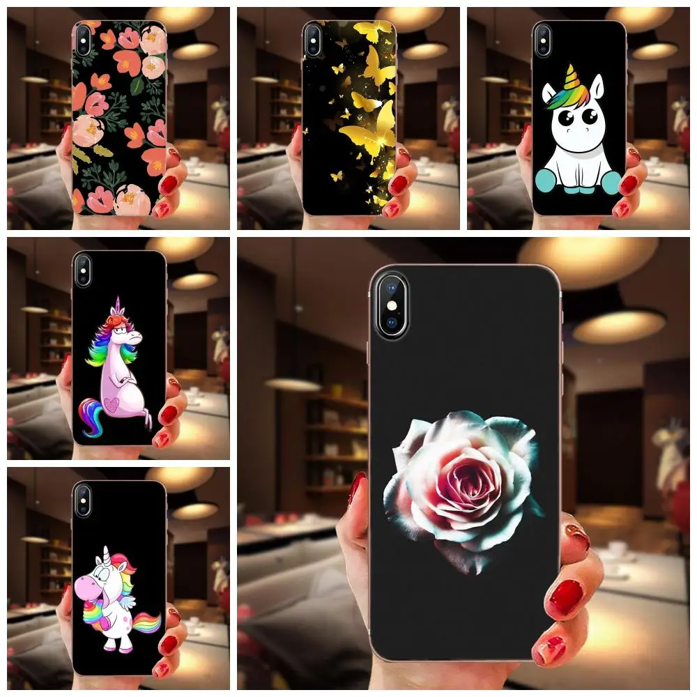Единорог собака мопс цветок для Galaxy J1 J2 J3 J330 J4 J5 J6 J7 J730 J8 2015 2016 2017 2018 мини Pro