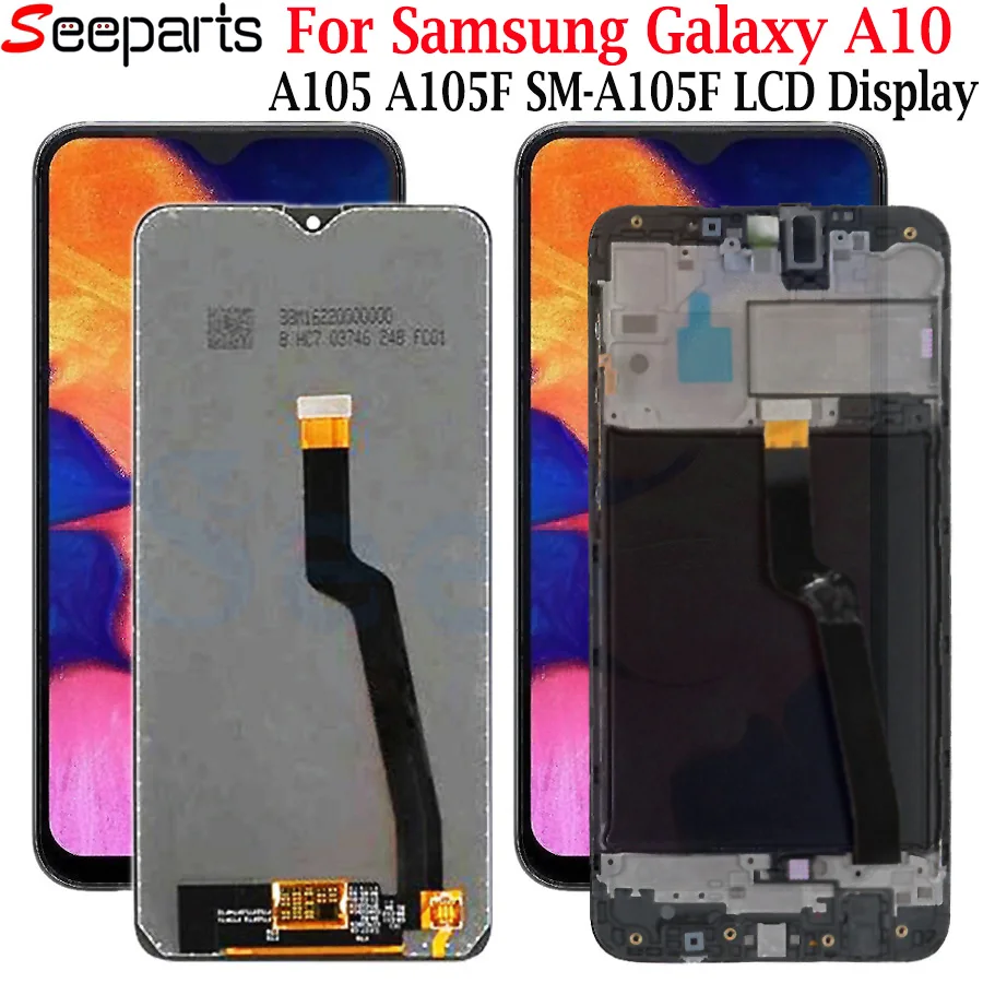 Для SAMSUNG GALAXY A10 A105 ЖК дисплей сенсорный экран дигитайзер панель в сборе A105F для