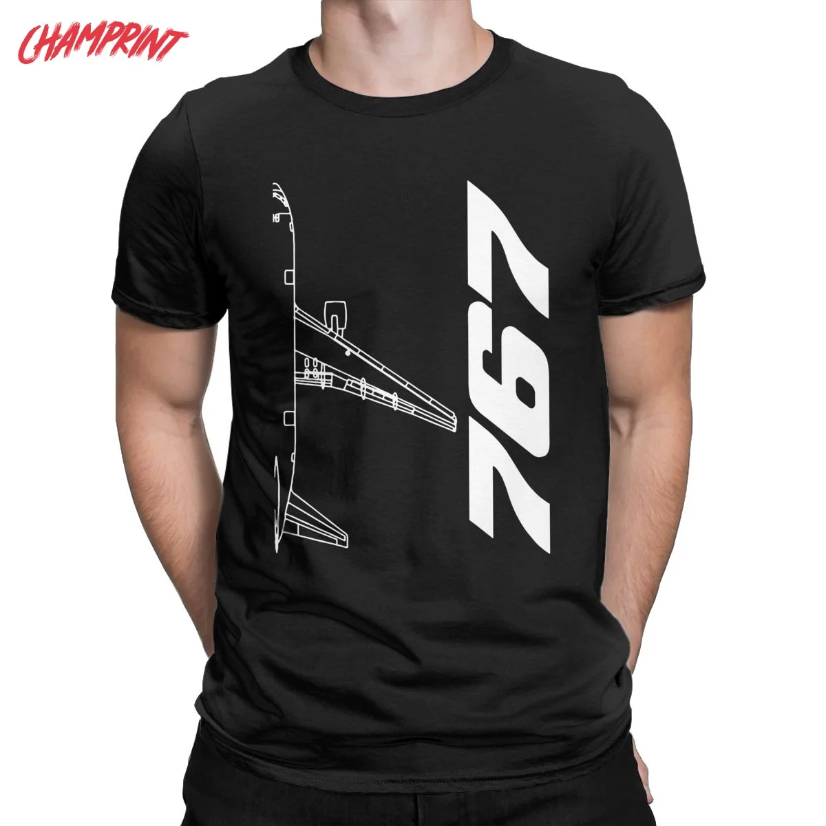 FACT Tシャツ Lサイズ Cotton Neck Clothes | Boeing Clothes 767 | Mens Shirt Boeing