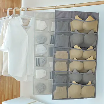 

Hot Sell Simple Wind Oxford Cloth Hanging Bag Double-sided Hanging Bag Wardrobe Bedroom Wall Hanging Storage Bag