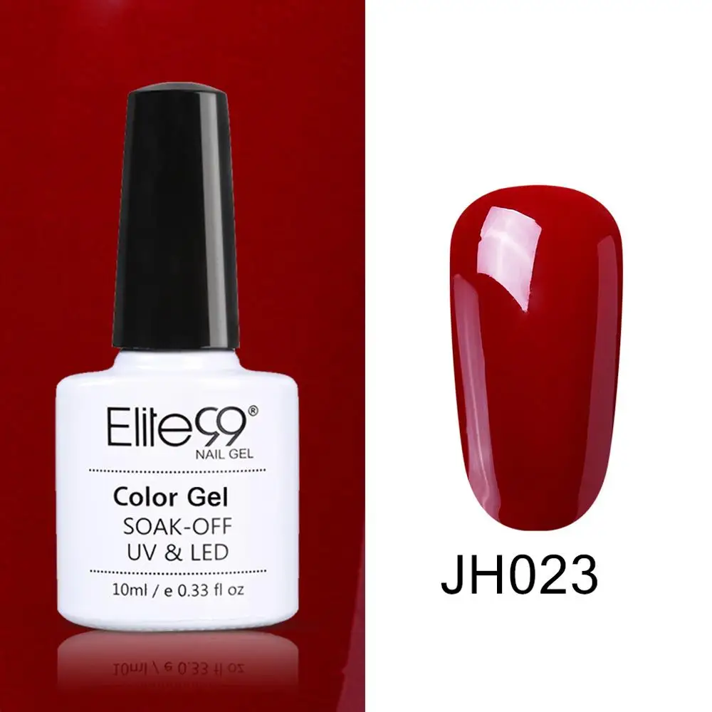 Elite99 Гель-лак для ногтей 10 мл великолепный Цвет Вина Гель-лак для ногтей Vernis Полупостоянный гель лак гель для ногтей - Цвет: JH023