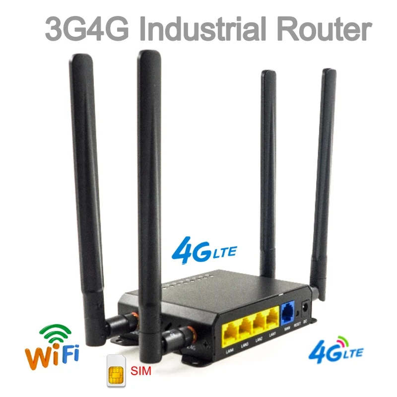 

Unlocked 3G4G Wifi Router With Sim Card LTE WiFi Indoor Router VPN Modem Support EC25-E EC25-AF EC25-AU EP06-E EP06-A Module