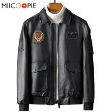 Новинка, Мужская байкерская куртка с вышивкой тигра, кожаные топы, Осень-зима, утолщенное пальто из искусственного меха, Мужская Уличная мотоциклетная куртка на молнии