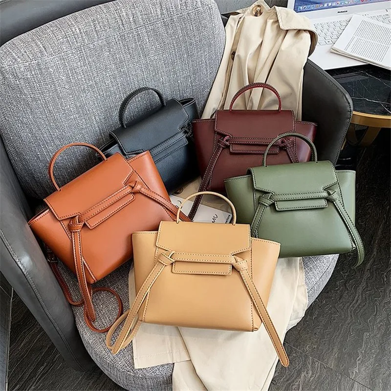 

2019 New Famous Designer Autumn and Winter Fashion Handbags Female Big Bag Simple Squid Bag Large Capacity Messenger Bag