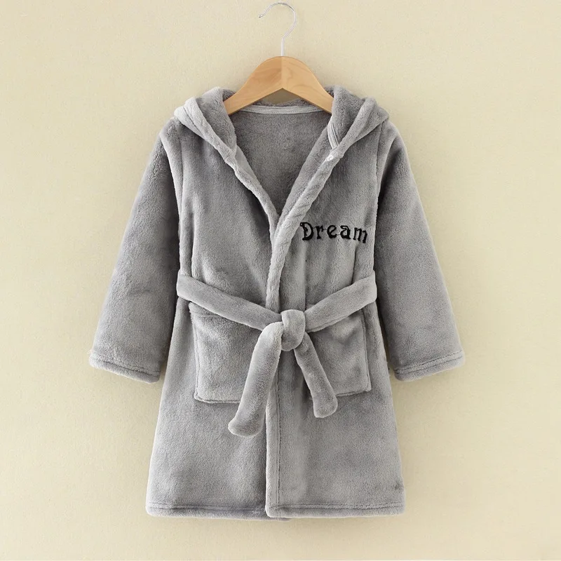 bebê robe hoodies menina meninos sleepwear inverno toalhas de banho crianças roupão de banho macio pijamas roupas infantis quente homewear