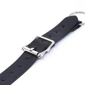 Rubber-tipped Labia Spreader BDSM Bondage Game PU Leather Clitoris Clips Wrap Around Thighs Vagina Stimulator Nipple Pussy Clamp 5