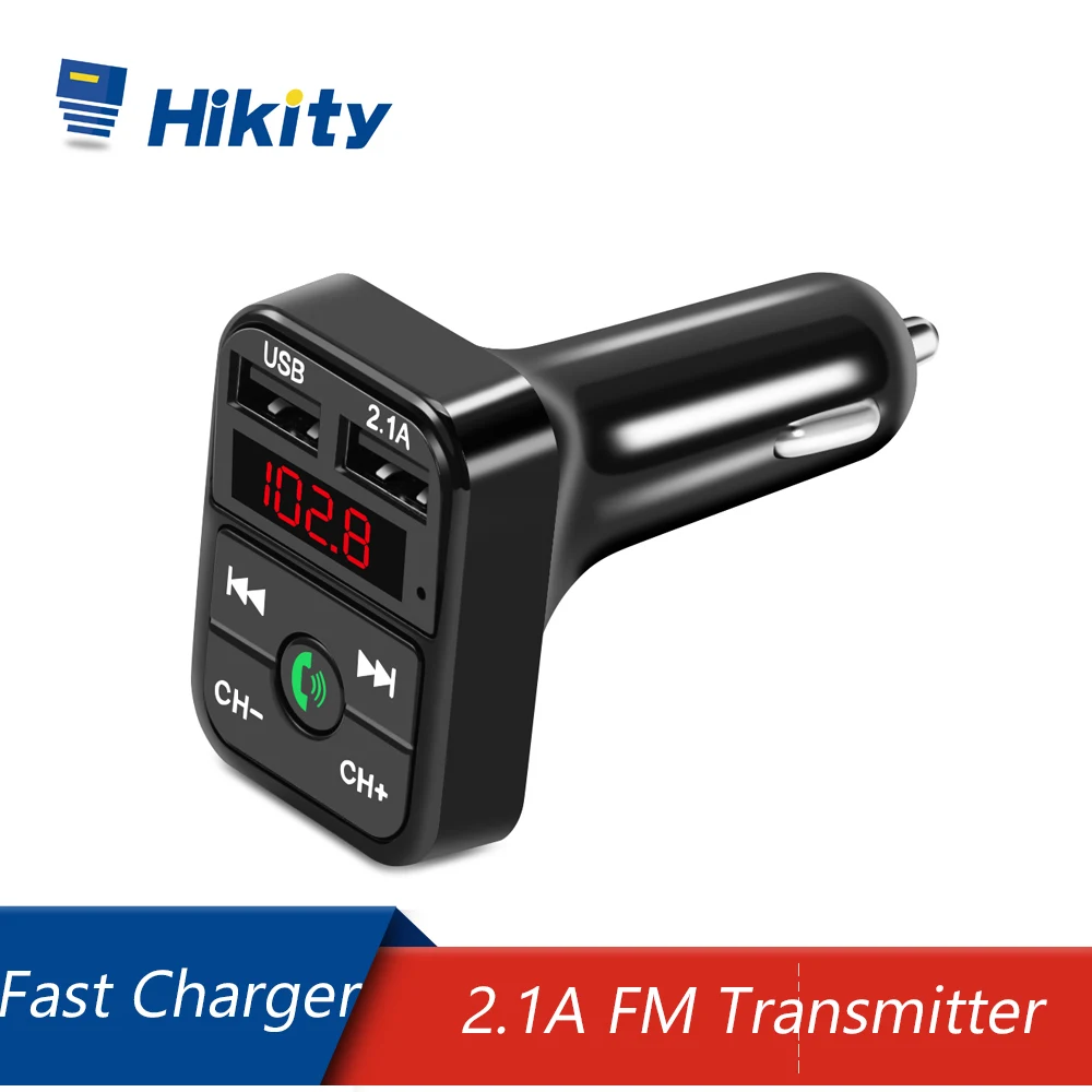 Caricabatterie Per Auto Hikity Trasmettitore Fm Ricevitore Audio Vivavoce Wireless Cambio Mp3 Automatico Accessori Per Auto