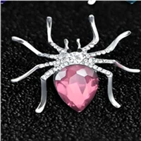 Car Air Freshener Diamond Car Perfume Creative Spider Perfume Car Interior Air Conditioning Incense Perfume - Название цвета: Pink