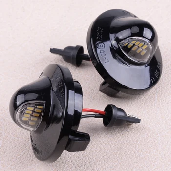 

2pcs LED License Plate Light Lamp Assembly Fit for Ford F150 F250 F350 Bronco Ranger Lincoln Mark LT 12V 3W 100mA 3528-SMD 6000K