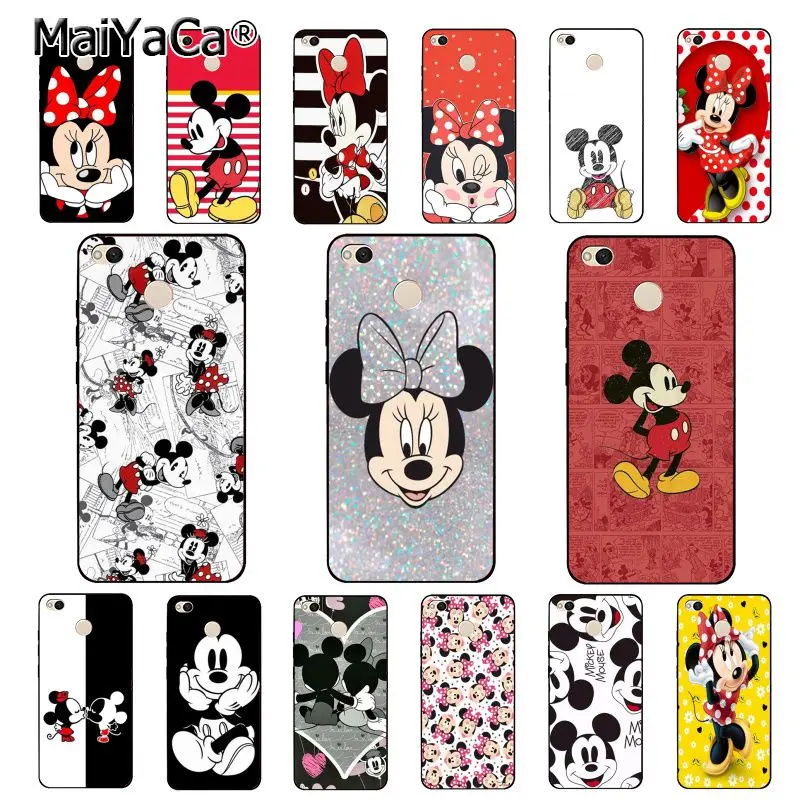 

MaiYaCa BeautyCartoon Mickey Minnie Mouse Christmas PhoneCase for Xiaomi mi5 6 A1 A2 Lite Mi9 9SE mi8lite 8explorer Pocophone F1