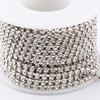 RESEN SS6-SS18(2mm-4.5mm)Silver/Gold Base Clear Crystal Dense Rhinestone Chain Apparel Sewing Glass Rhinestone Cup Chain Crystal ► Photo 2/6