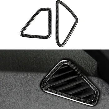 

Carbon Fiber Upper Air Vent Outlet Cover Trim Sticekr For BMW X5 F15 2014-2017 Left Hand Drive New