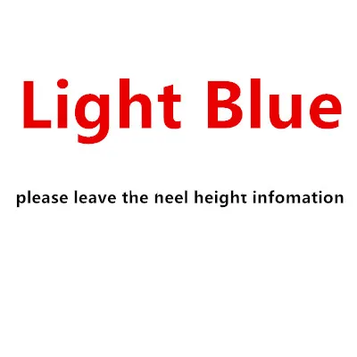 Light Blue M shoes B est high heels top quality - Color: Light Blue