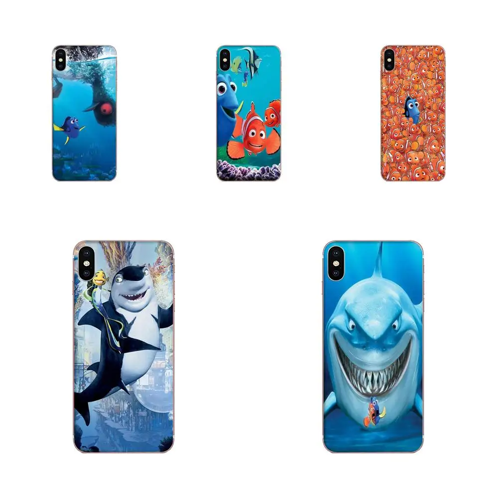 Защитная пленка для экрана из мягкого ТПУ Shark Tale Nemo Apple iPhone 11 Pro X XS Max XR 4 4S 5 5C 5S SE SE2 6 6S