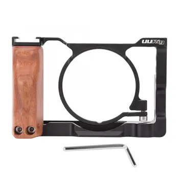 

Ulanzi UURig C-RX100 VII Aluminium Alloy Camera Volg Expansion Cage with Wooden Handgrip for Sony RX100 VII M7