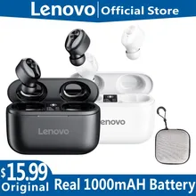 Lenovo-auriculares inalámbricos HT18 con Bluetooth V5.0, cascos con Control de volumen, estéreo, HD, parlantes, IPX5, impermeables, para deporte, en Stock, novedad