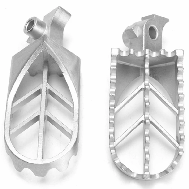 Серебряный мотоцикл передняя подножка подходит для Honda Kawasaki Yamaha мотоцикл педаль, аксессуары для мотоциклов