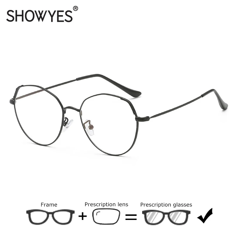 Ultralight Vintage Prescription Glasses Women Round Myopia Eeyglasses Blue light Blocking Spectacles Nerd Men Reading |