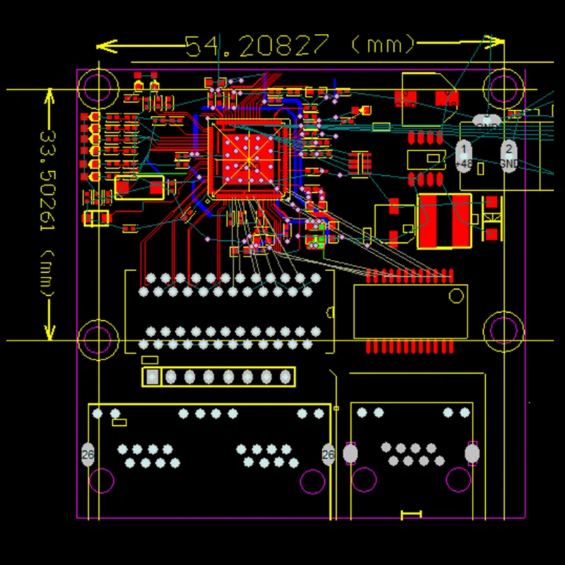3-портовое питание по Ethernet гигабитный коммутатор модуль 48V2A 96 Вт-144 Вт 3 порта 10/100/1000 м контактный порт мини-коммутатор модуль PCBA материнская плата RJ45 POE