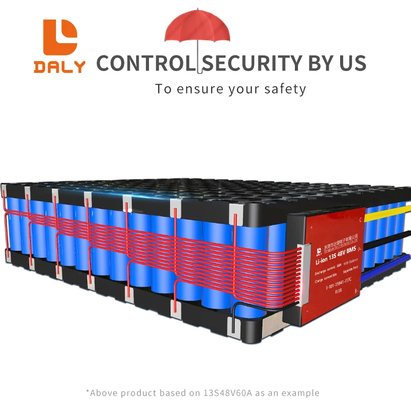 Daly BMS Li-Ion LiFePO4 BMS 3s-24s 12V 24v 36V 48V 60V 72V 29,6 in15A 20A 30A 40A 50A 60A 80A 100A 120A 150A Lithium battery BMS